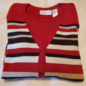 Alfred Dunner Striped Sweater